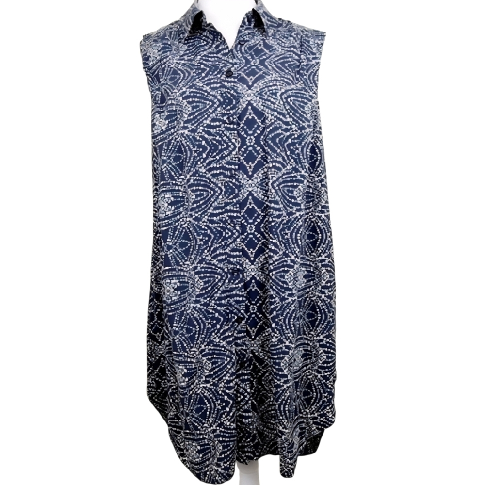 BCBGeneration Primrose open back button-down mini dress, Sz M (PTP 21 in)